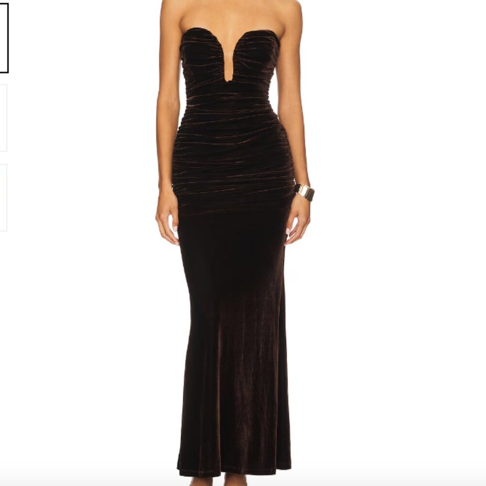 REVOLVE- Elvira Velvet Maxi Dress